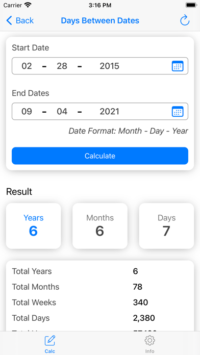 Date Calculator, Days Calc screenshot 2