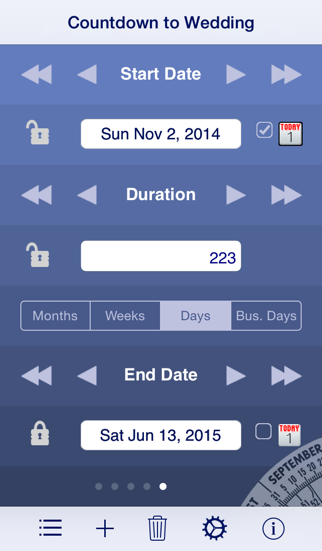 Date Wheel date calculator screenshot 2