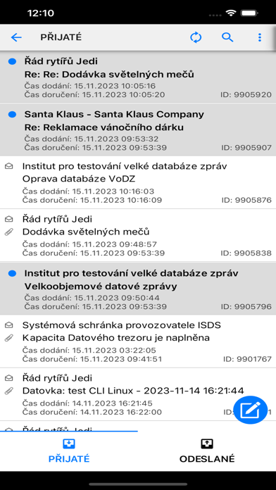 Datovka screenshot 2