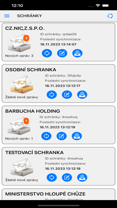 Datovka screenshot 3