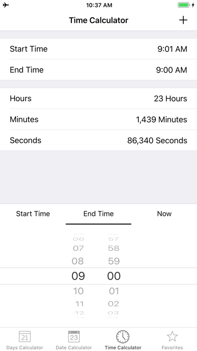 Days + Date + Time Calculator screenshot 1