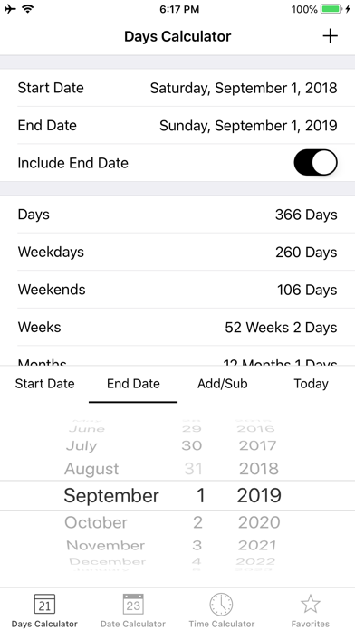 Days + Date + Time Calculator screenshot 3