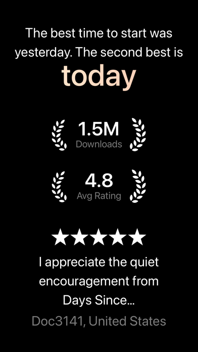 Days Since: Quit Habit Tracker screenshot 1