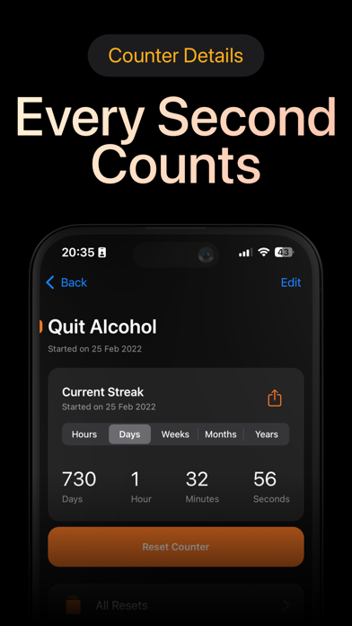 Days Since: Quit Habit Tracker screenshot 8
