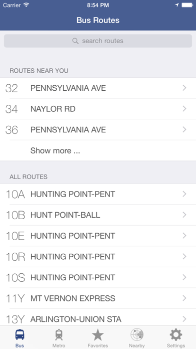 DC Metro and Bus screenshot 1
