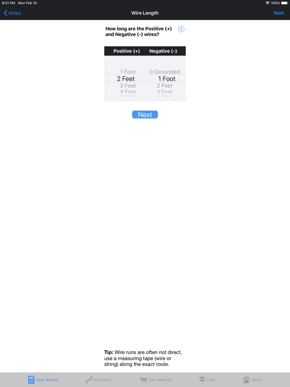 DC Wire Sizer screenshot 1