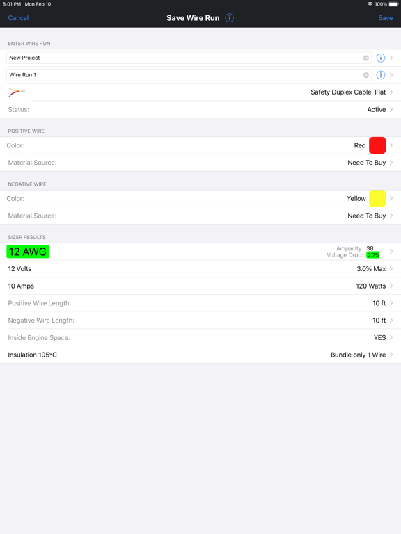 DC Wire Sizer screenshot 9