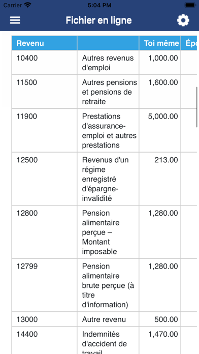 Déclaration d'impôt du Québec screenshot 3