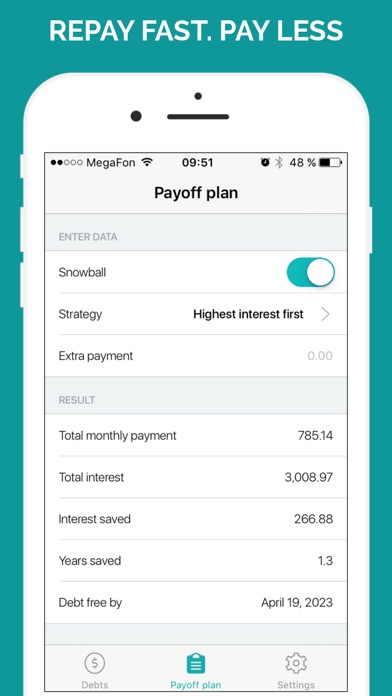 Debt Free Box: Snowball Payoff screenshot 4