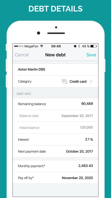 Debt Free Box: Snowball Payoff screenshot 1