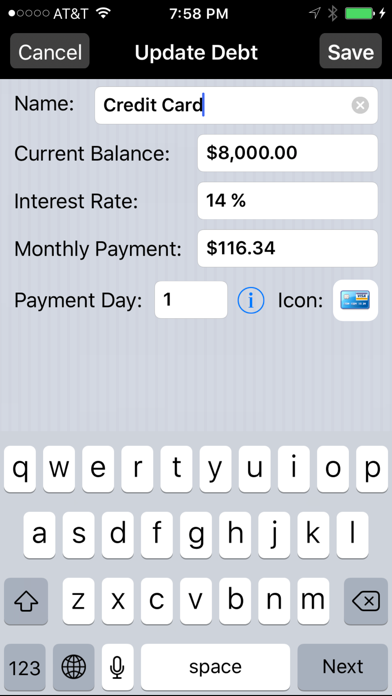 Debt Payoff Assistant screenshot 3