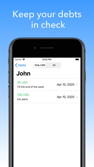 Debt Tracker - Debts screenshot 5