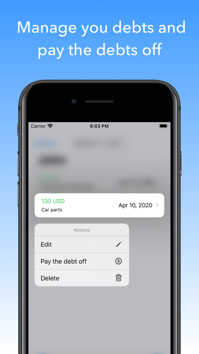 Debt Tracker - Debts screenshot 2