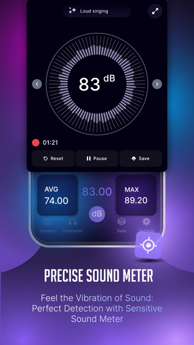 Decibel : dB Noise Level Meter screenshot 4