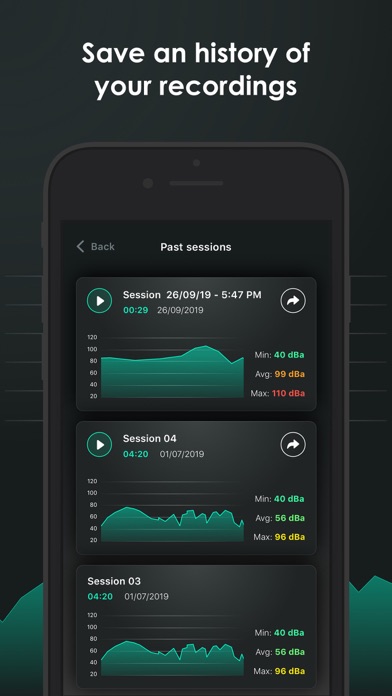 Decibel - sound level meter screenshot 2