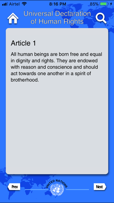 Declaration of Human Rights screenshot 2