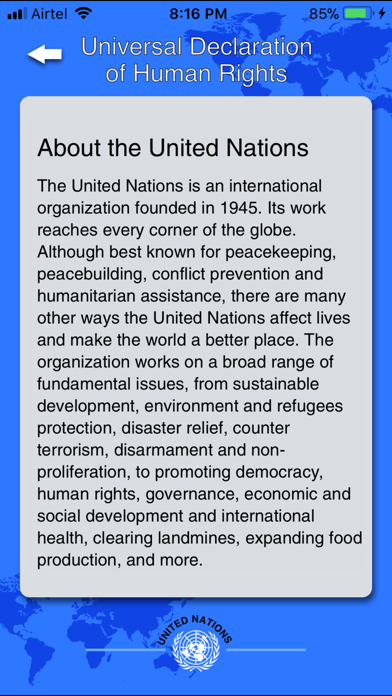 Declaration of Human Rights screenshot 1