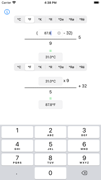 Degrees Calc screenshot 3