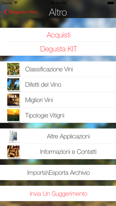 Degusta Vini screenshot 2