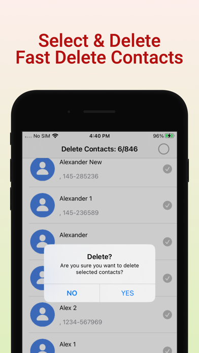 delete multiple contacts + screenshot 1