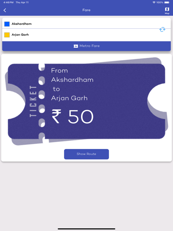 Delhi Metro Route Map and Fare screenshot 3
