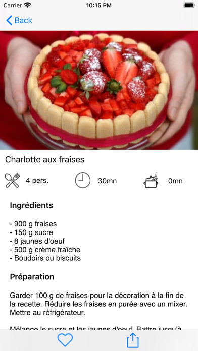 Delicious French recipes screenshot 1