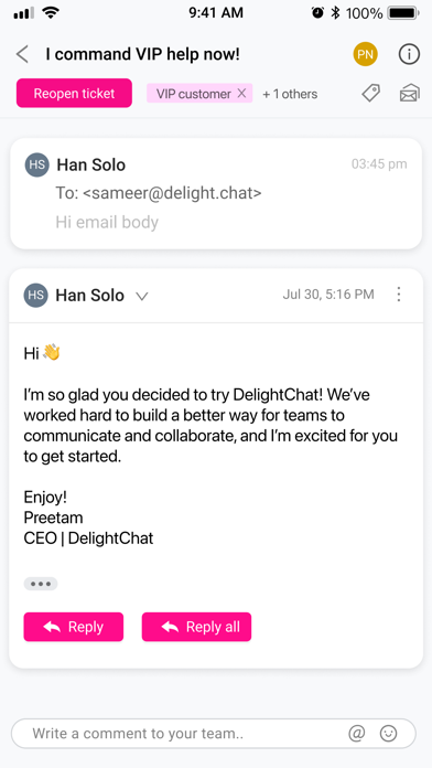 DelightChat - Customer Support screenshot 2