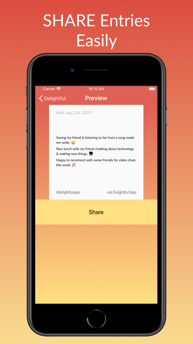 Delightful: Gratitude Journal screenshot 1