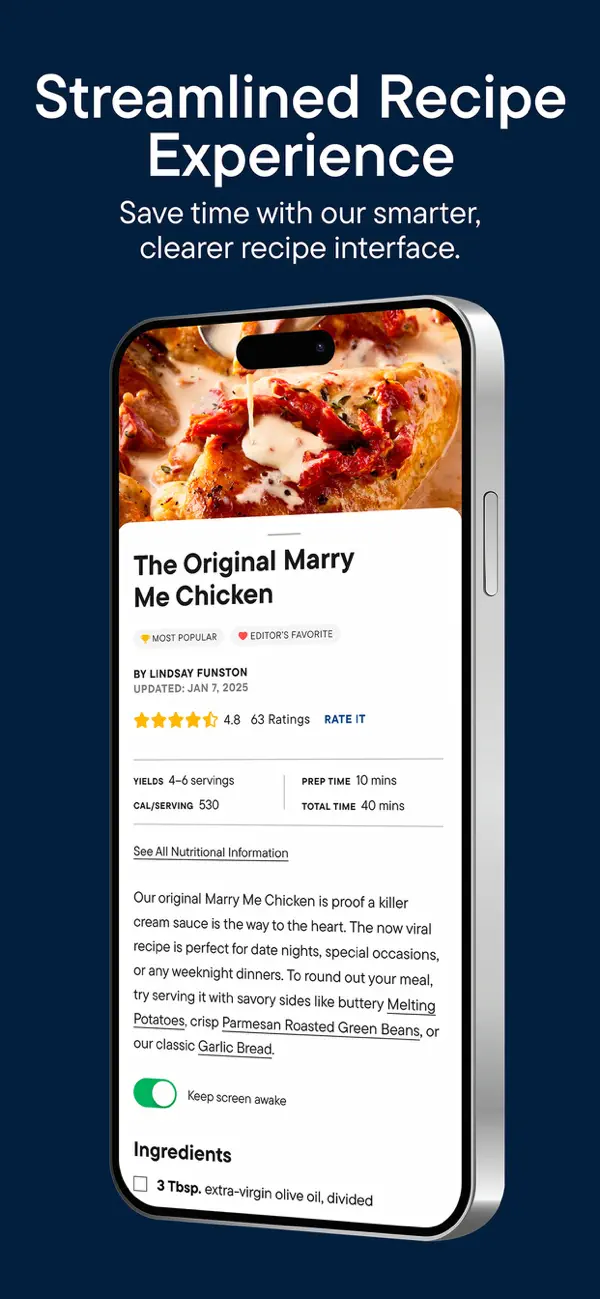 Delish: Original Fun Recipes screenshot 1