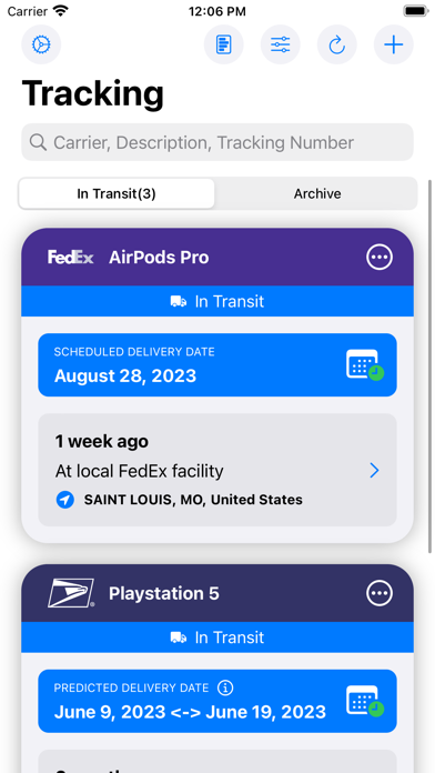 Deliveries Package Tracker screenshot 5