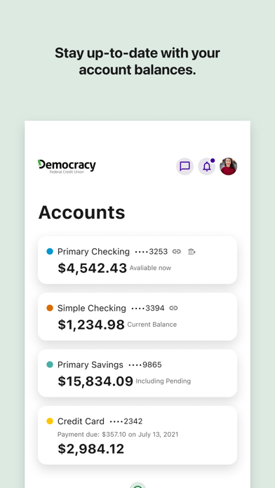 Democracy FCU Mobile screenshot 3