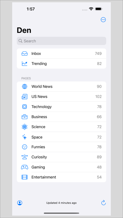Den for RSS screenshot 1
