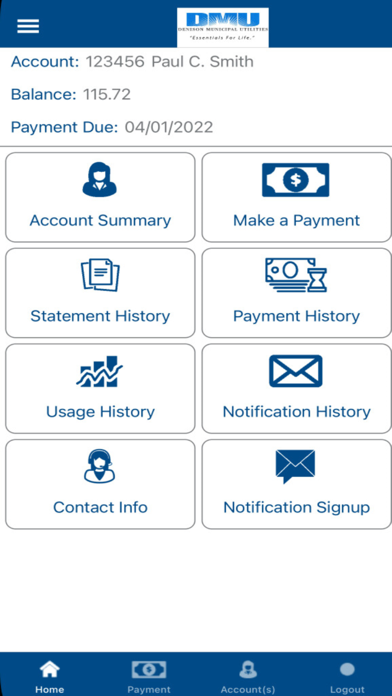Denison Municipal Utilities screenshot 2