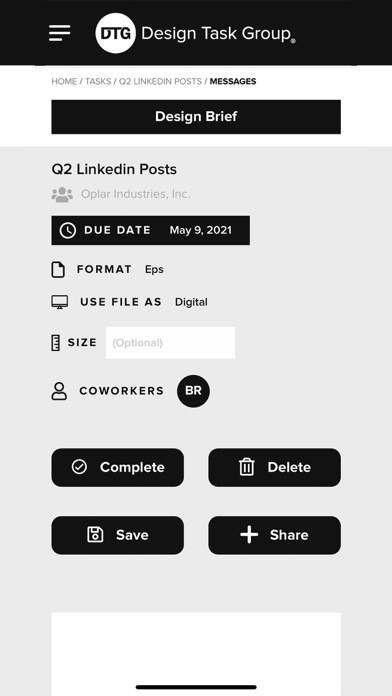 Design Task Group screenshot 3