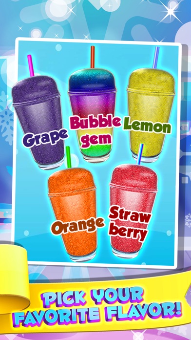 Dessert Slushy Maker Food Cooking Game - make candy drink for ice cream soda making salon! screenshot 2