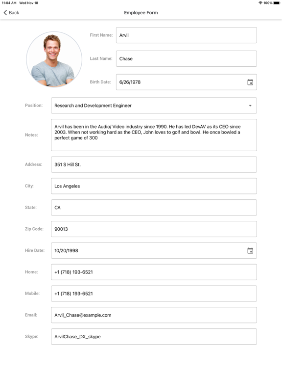 DevExpress Xamarin Gallery screenshot 5