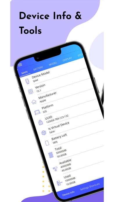 Device Settings Information screenshot 5