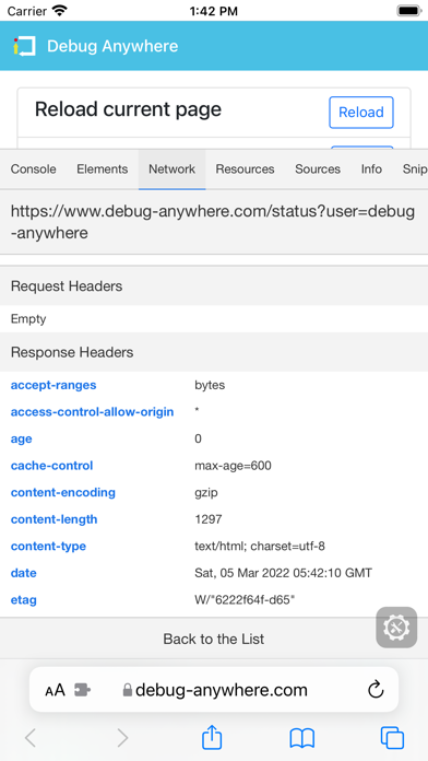 DevTools Extension screenshot 3