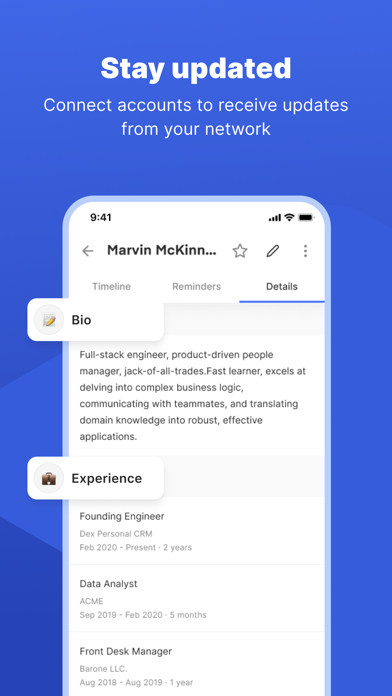 Dex - Rolodex and Personal CRM screenshot 3