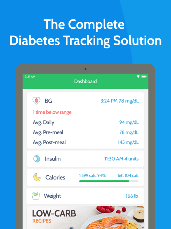 Diabetes Tracker by MyNetDiary screenshot 9