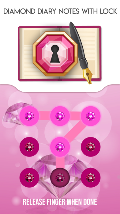 Diamond Diary Notes With Lock screenshot 5