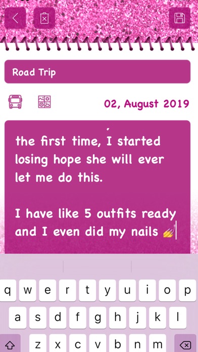 Diamond Glitter Diary screenshot 4