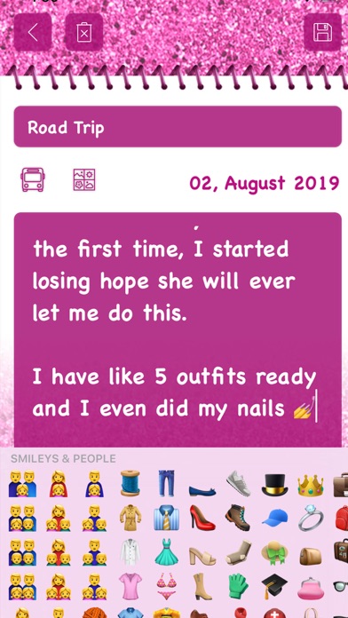 Diamond Glitter Diary screenshot 1