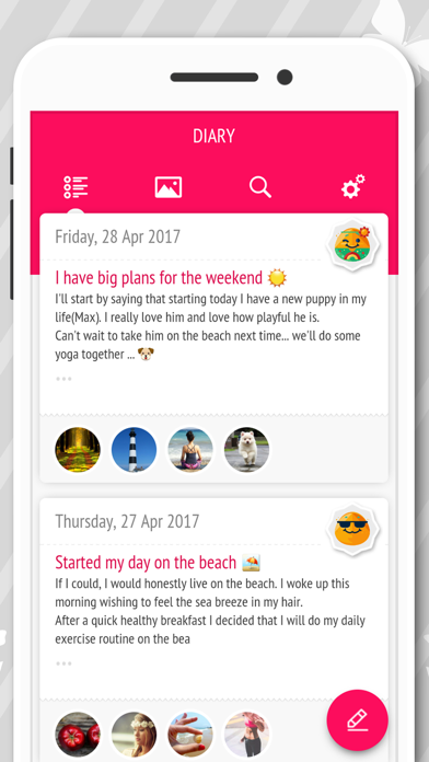 Diary - Journal with password screenshot 4