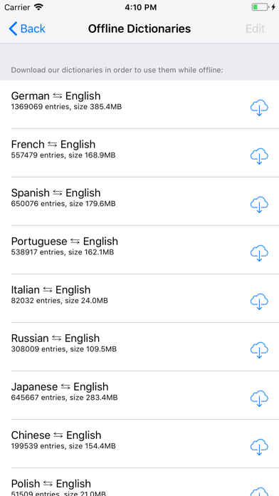 Dictionary Linguee screenshot 1