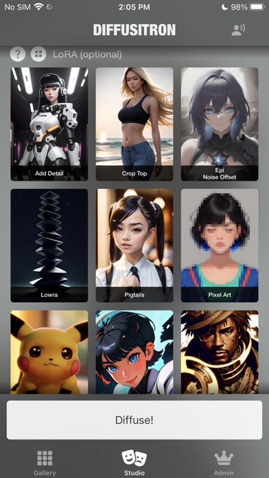 Diffusitron - AI Art screenshot 2