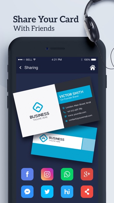 Digital Business Card Maker screenshot 1