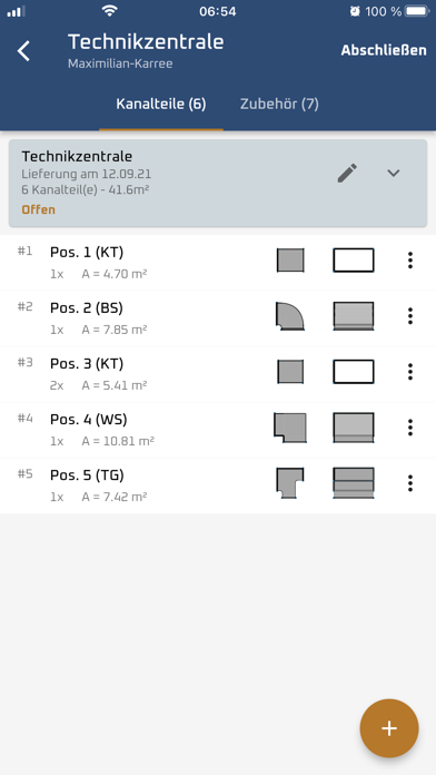Digitales Lüftungsaufmaß screenshot 3