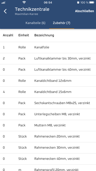 Digitales Lüftungsaufmaß screenshot 2