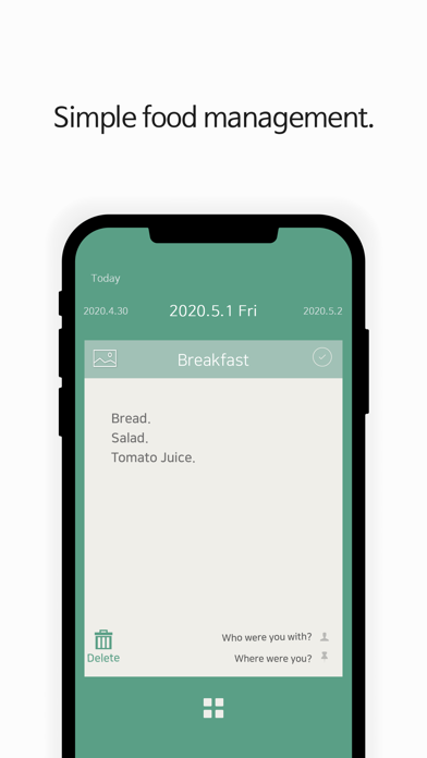 Dining Note: Simple Diet Diary screenshot 3